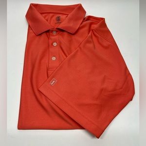 PGA Tour Men’s golf shirt, Large, salmon
